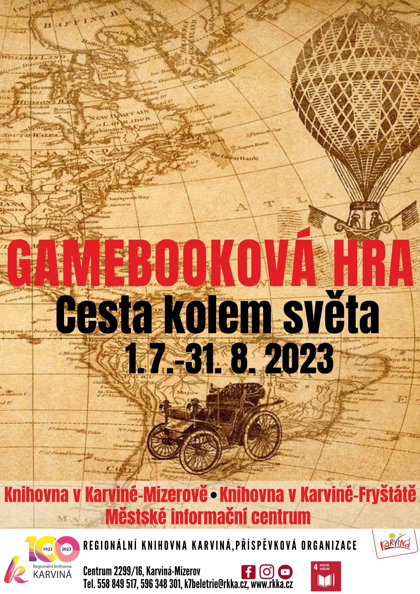 Gamebooková hra Cesta kolem světa